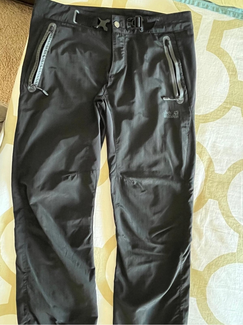 Jack Wolfskin Black Men's Waterproof Softshell Joggers